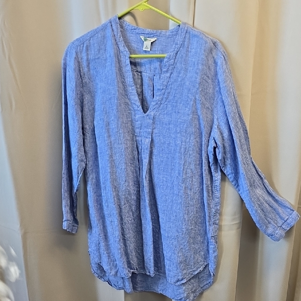 Llbean Linen Top